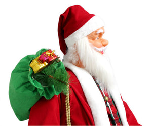 [lux.pro] Père Noël en carton (150 et 200 cm) chantant/dansant