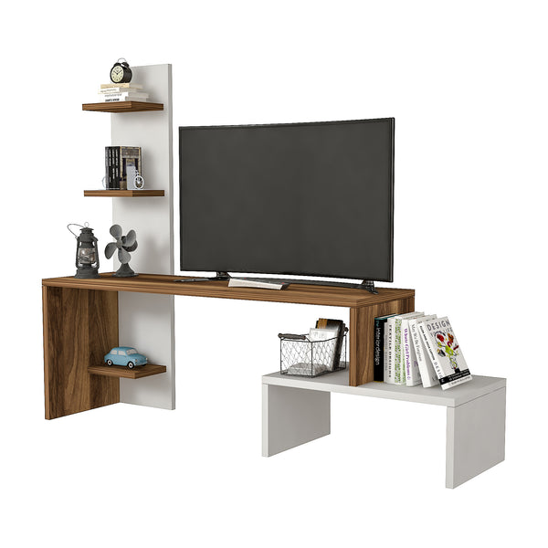 Table TV Hörby avec étagère [en.casa]