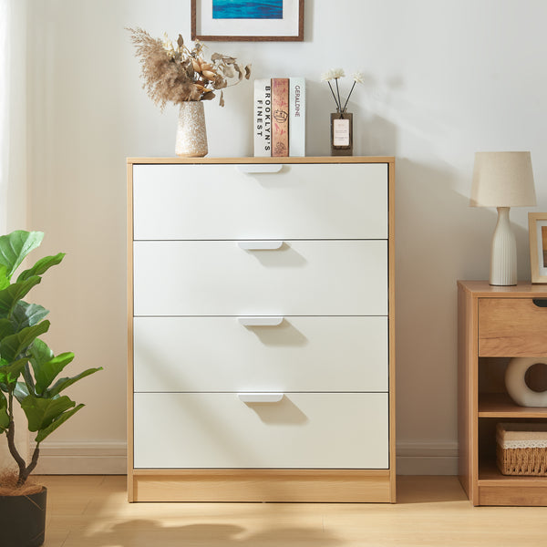 Commode Varkaus MDF effet chêne [en.casa]