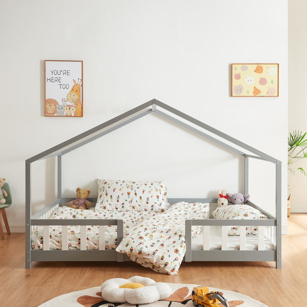 Lit enfant Treviolo avec matelas en mousse froide [en.casa]