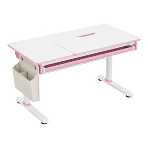 Bureau enfant réglable en hauteur Kuosa 120 x 60 cm [en.casa]