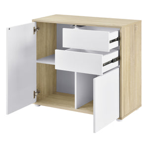 Buffet bas Paarl 74x79x36 cm en différentes couleurs [en.casa]