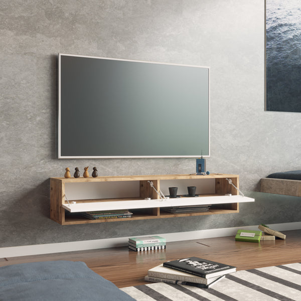 Meuble TV Laitila à porte [en.casa]