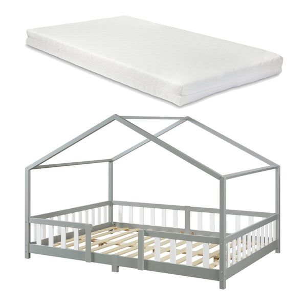 Lit enfant Treviolo avec matelas en mousse froide [en.casa]