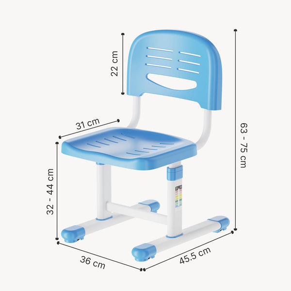 Chaise de bureau pour enfants Sauda réglable en hauteur [en.casa]