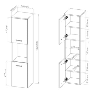 Armoire haute Krildihana [en.casa]