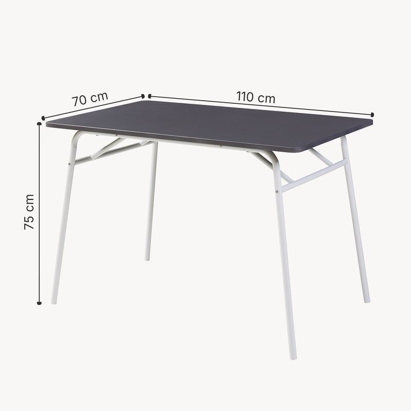 Croquis coté Ensemble de salle à manger 5 pièces Omso [en.casa]