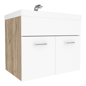 Meuble sous-lavabo avec vasque Krildihana 61 x 40 x 50 cm [en.casa]