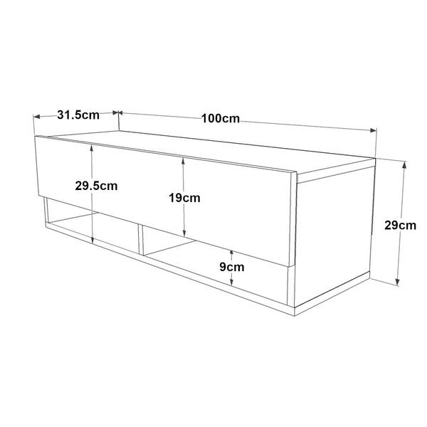Table TV Laitila en différentes tailles et couleurs [en.casa]