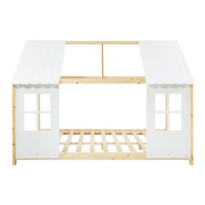 Lit bébé semi-ouvert Tostedt avec matelas [en.casa]