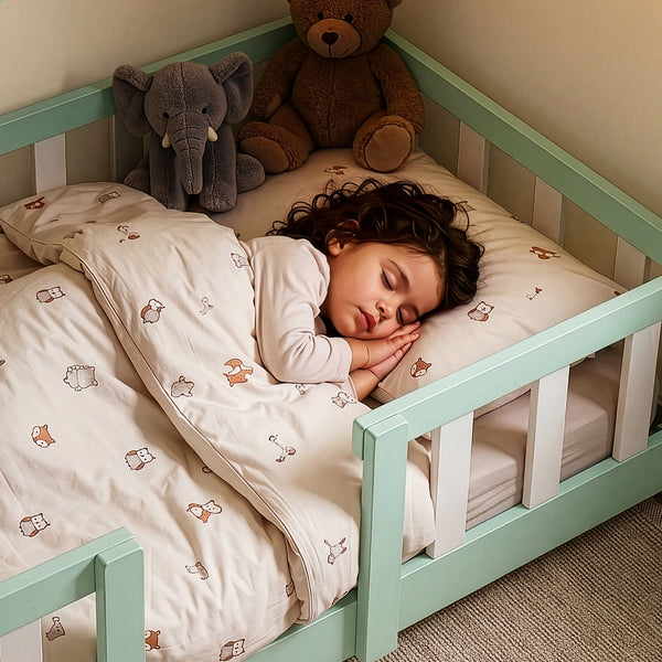 Lit d'enfant en forme de maison Treviolo bois de pin [en.casa]