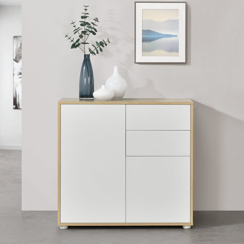 Buffet bas Paarl 74x79x36 cm en différentes couleurs [en.casa]