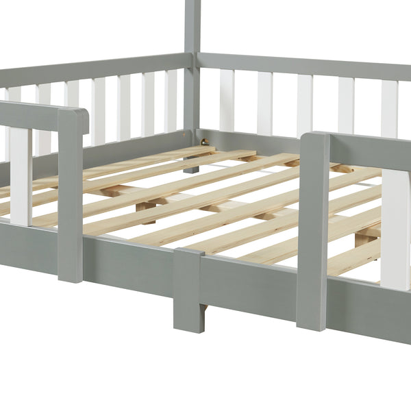 Lit enfant Treviolo avec matelas en mousse froide [en.casa]