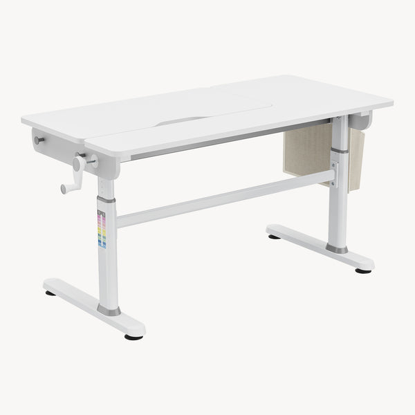 Bureau enfant réglable en hauteur Kuosa 120 x 60 cm [en.casa]