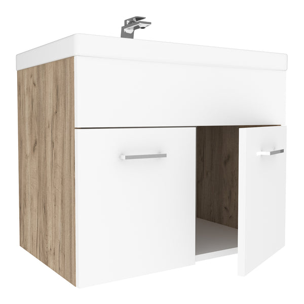 Meuble sous-lavabo avec vasque Krildihana 61 x 40 x 50 cm [en.casa]