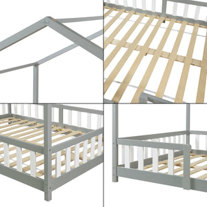 Lit enfant Treviolo avec matelas en mousse froide [en.casa]