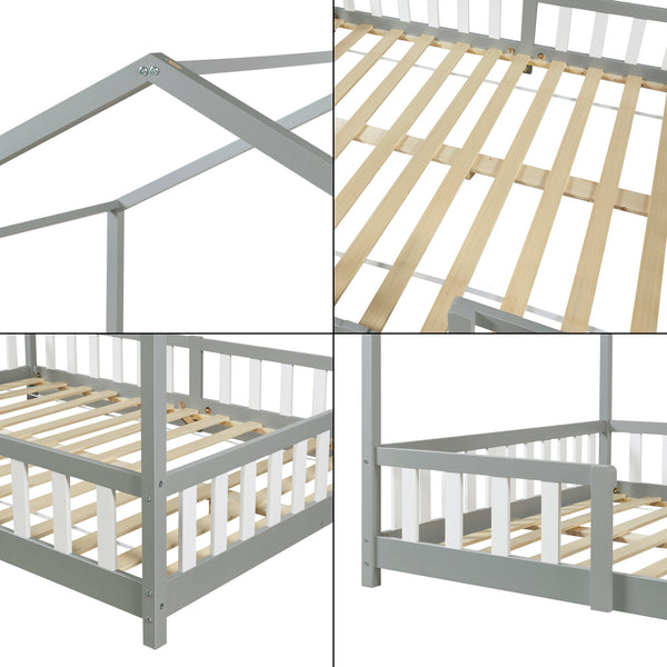 Lit enfant Treviolo avec matelas en mousse froide [en.casa]