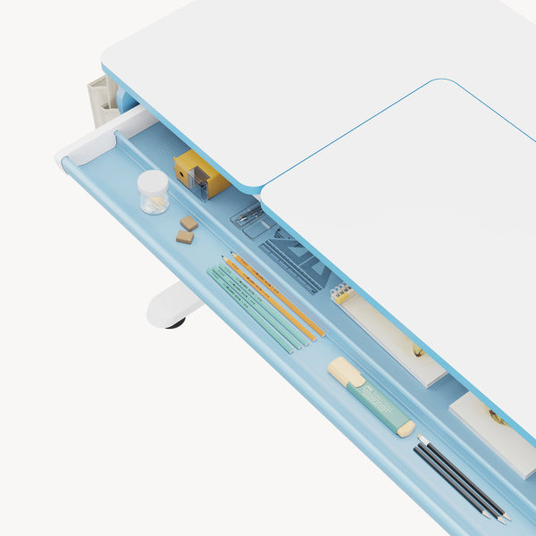 Bureau d'enfant réglable en hauteur Kuosa [en.casa]