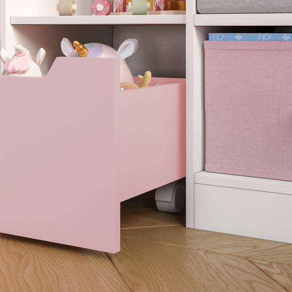 Banc pour enfant avec étagère Vipsali 100 x 99 x 30 cm [en.casa] 