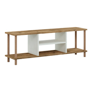 Table TV Ærøskøbing avec 2 compartiments de rangement 43x120x29 cm différentes couleurs [en.casa]