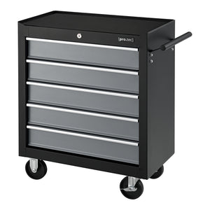 Chariot d'Atelier pour Outils Noir Argenté [pro.tec]