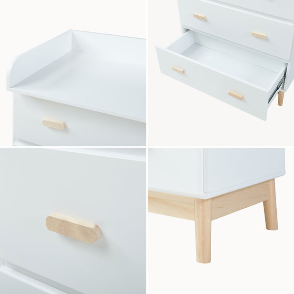 Commode à langer Sarievn 100 x 80 x 53 cm [en.casa]