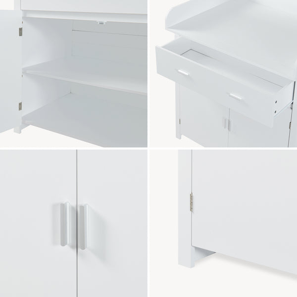 Commode à langer Starler 104 x 96 x 77 cm [en.casa]