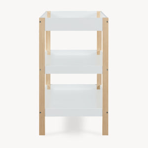 Table à langer Oupilu avec 2 étagères 91 x 82 x 53 cm blanc [en.casa]