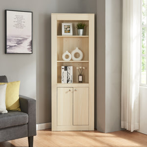 Armoire d'angle Eura 170x62x30cm Chêne [en.casa]