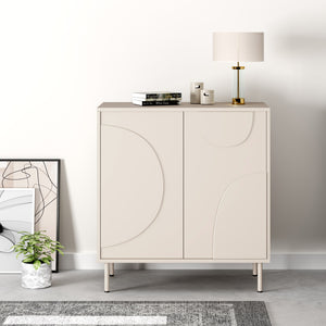 Commode Holea avec 2 portes 75 x 70 x 34 cm [en.casa] 