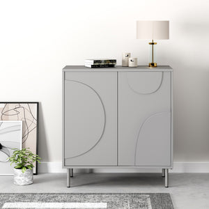 Commode Holea avec 2 portes 75 x 70 x 34 cm [en.casa] 