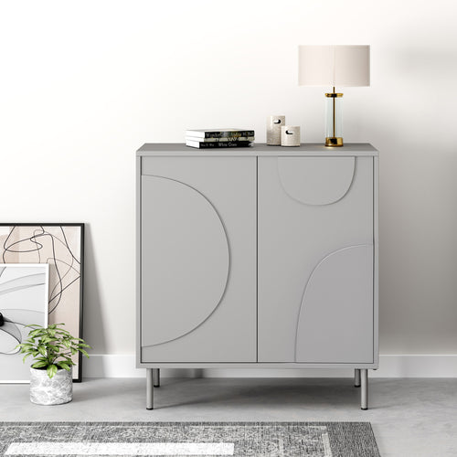 Commode Holea avec 2 portes 75 x 70 x 34 cm [en.casa] 