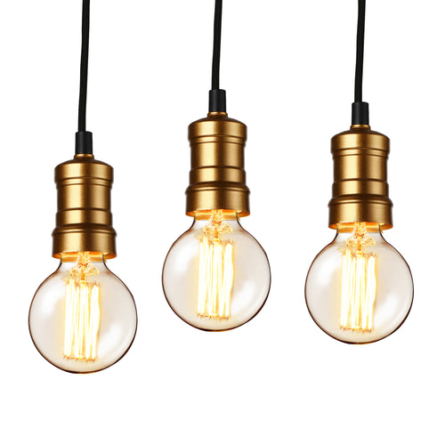 Plafonnier avec look rétro [laiton ] Edison - Douille de lampe [lux.pro] 