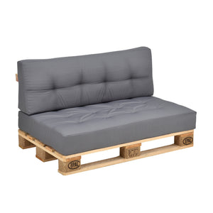 [en.casa] Coussin d’assise / de dossier / d’angle avec palette ou en kit pour canapé euro palette In/Extérieur meubles rembourrés