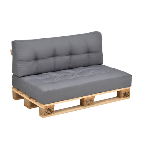 [en.casa] Coussin d’assise / de dossier / d’angle avec palette ou en kit pour canapé euro palette In/Extérieur meubles rembourrés