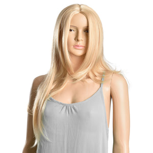 [in.tec] Perruque Perruque de crinière art cheveux pour femmes long lisse 61cm