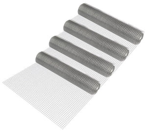 Clôture en treillis métallique 1x25 m/rouleau Acier galvanisé Gris pro.tec