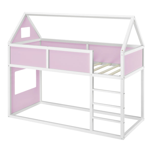 Lit mezzanine Quedlinburg pour enfants 90x200 cm en différentes couleurs [en.casa]