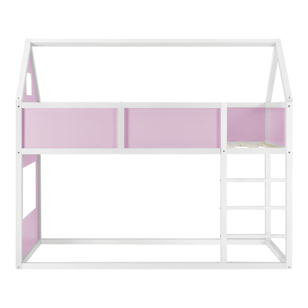 Lit mezzanine Quedlinburg pour enfants 90x200 cm en différentes couleurs [en.casa]
