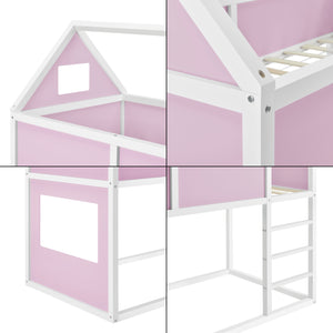 Lit mezzanine Quedlinburg pour enfants 90x200 cm en différentes couleurs [en.casa]