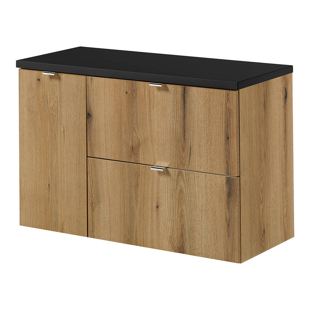 Meuble sous-lavabo NEWPORT avec 2 tiroirs et 1 porte [en.casa]