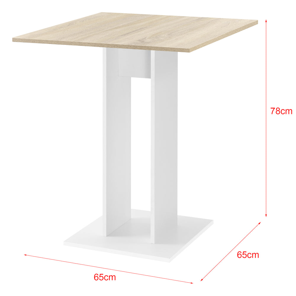 Table de cuisine Lindesnes 65x65x78 cm en différentes couleurs [en.casa] - premiumXL