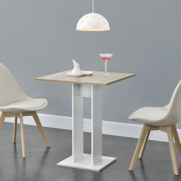 Table à Manger de Forme Carrée Table Design pour Salle à Manger Cuisine Salon Panneau de Particules Mélaminé 65 x 65 x 78 cm [en.casa]